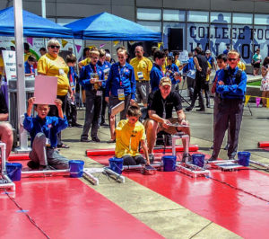 Students competing in Junior Solar Sprint